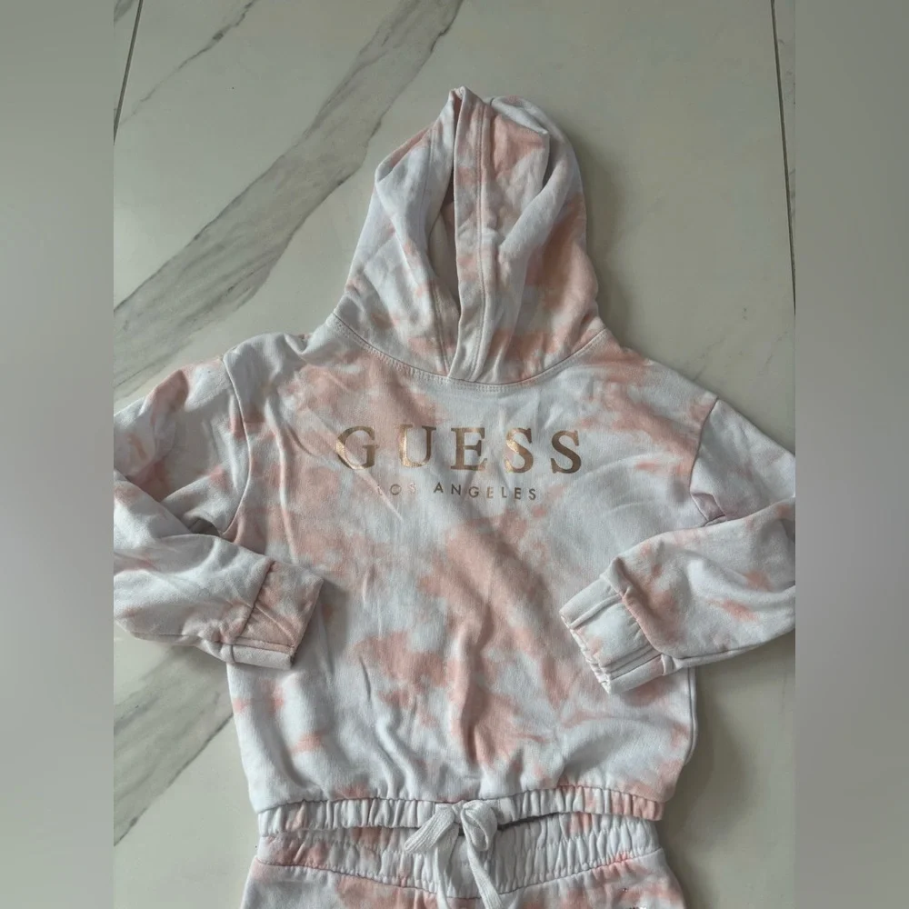 Guess Kids Pink and White Tie-Dye Set - Picture 3 of 8